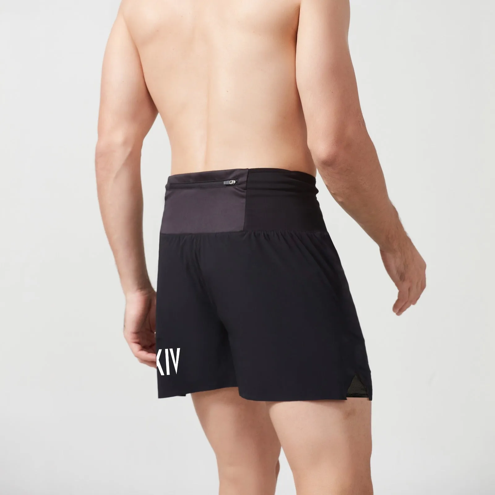 AKIV 2-in-1 Multi-Pocket Shorts Unisex | Inner Tight | Black