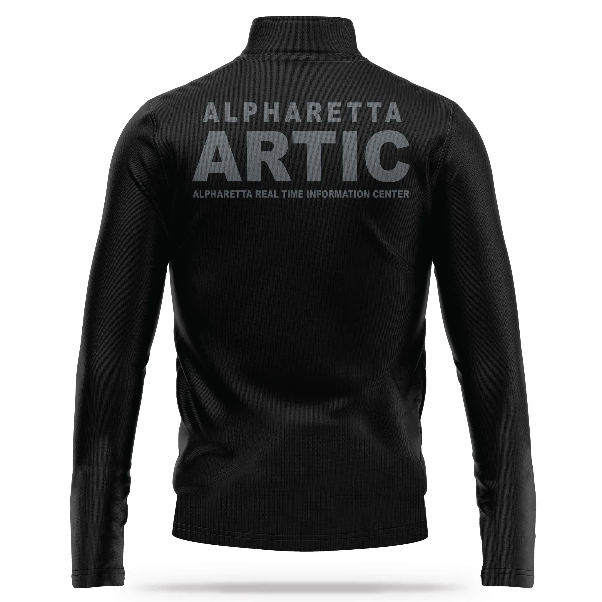 [ALPHARETTA PD] ARTIC Quarter Zip [BLK/GRY]