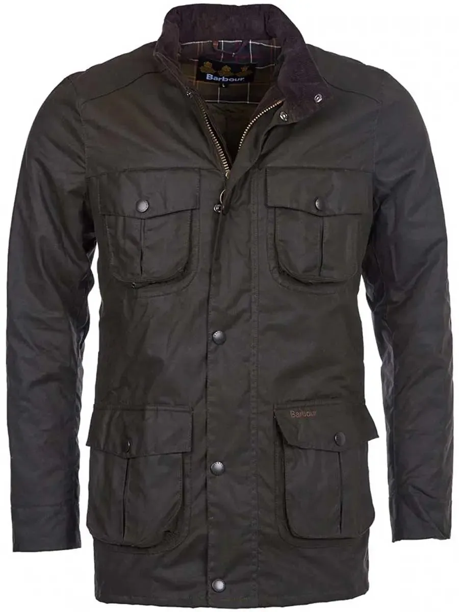 BARBOUR Corbridge Wax Jacket - Mens - Olive