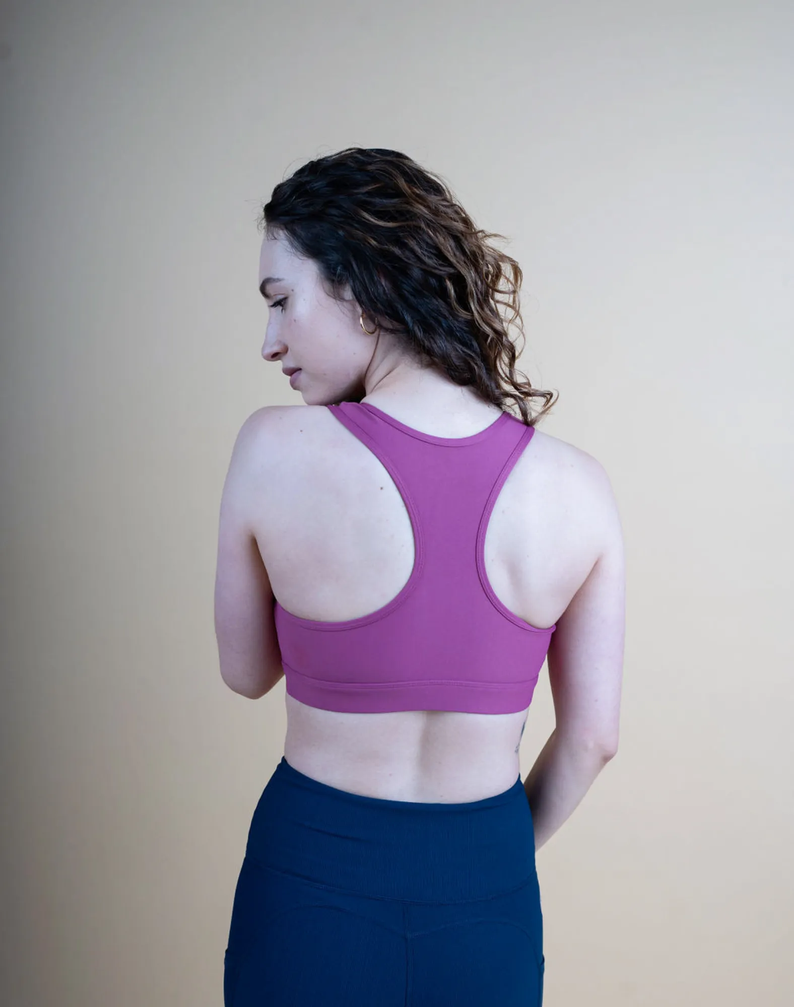 Breastfeeding Sports Bra - Zahara Crop Rose