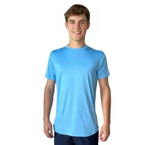 BRUCE BOLT Short Sleeve Performance T-Shirt with Reflective Bolt - BABY BLUE