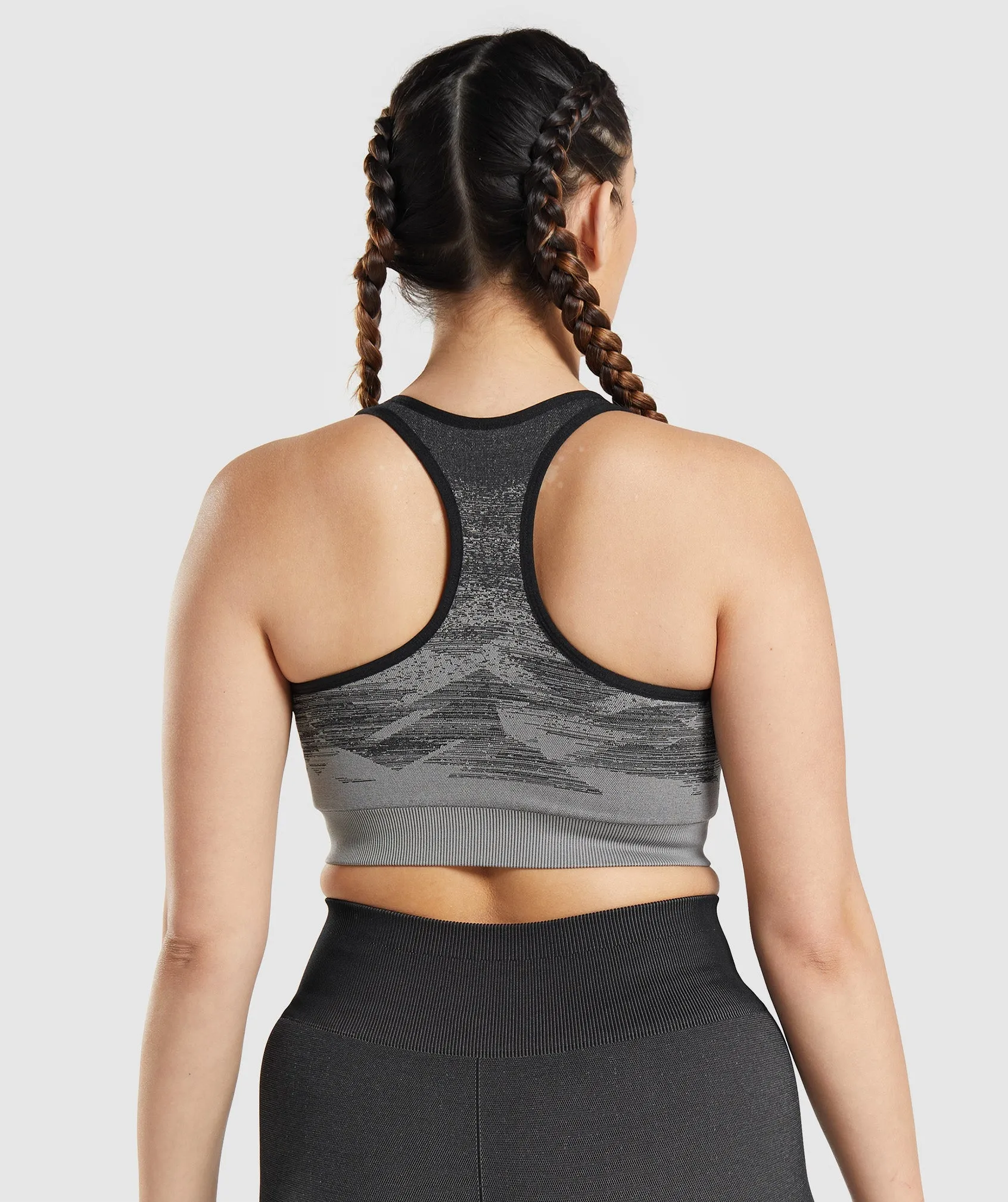 Gymshark Adapt Ombre Seamless Sports Bra - Triangle | Black