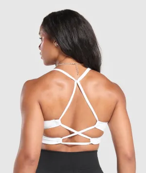 Gymshark Cross Back Bra - White