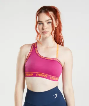 Gymshark Strike Sports Bra - Dragon Pink/Horizon Orange