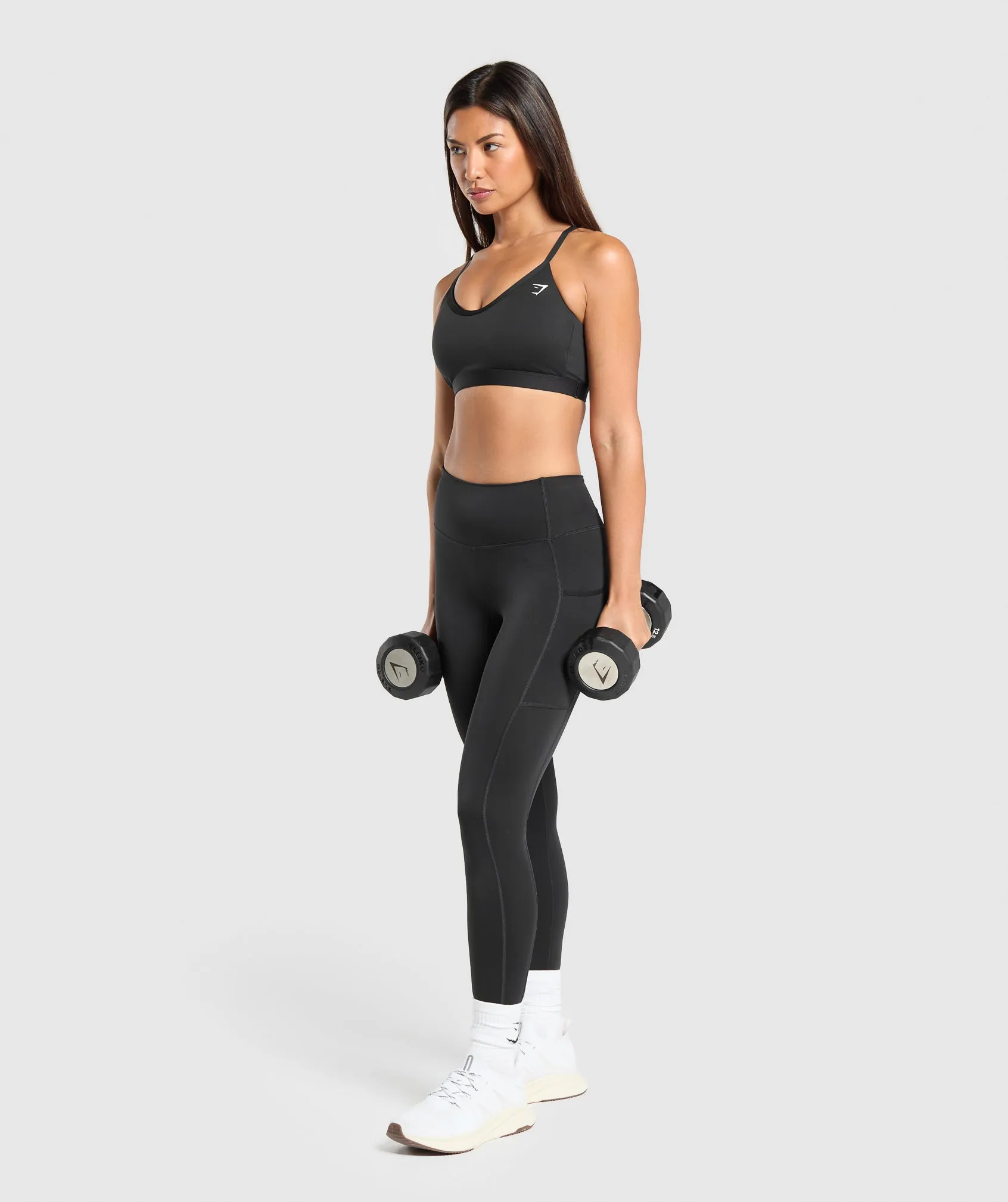 Gymshark V Neck Sports Bra - Black