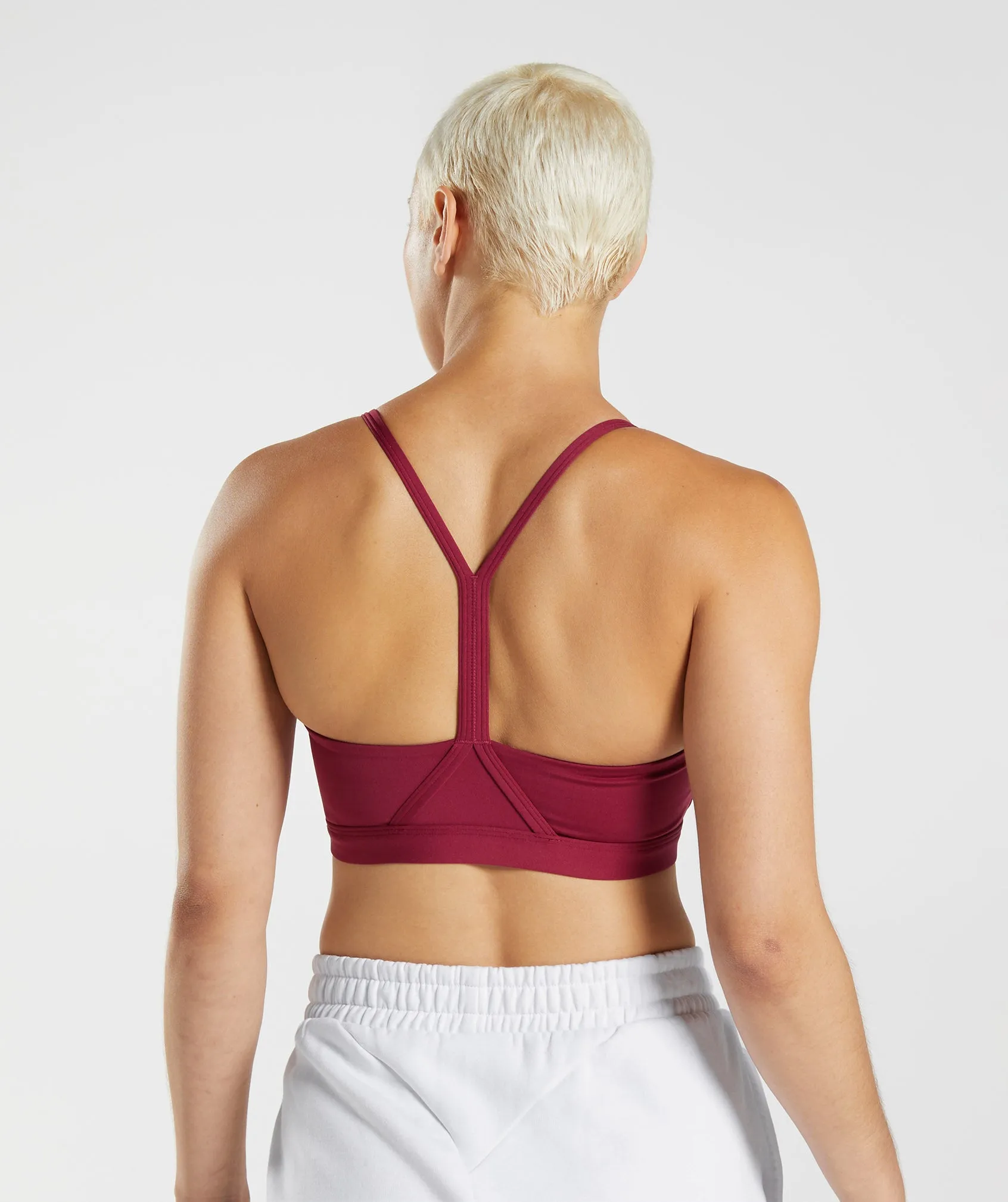 Gymshark V Neck Sports Bra - Currant Pink