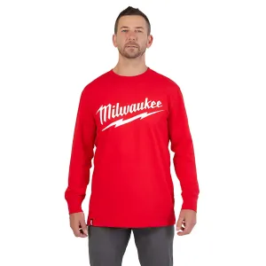 Heavy Duty T-Shirt - Long Sleeve Logo Red 3X