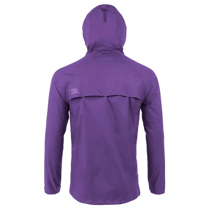 Highlander Stow & Go Women's Waterproof Pack-Away Jacket - Purple