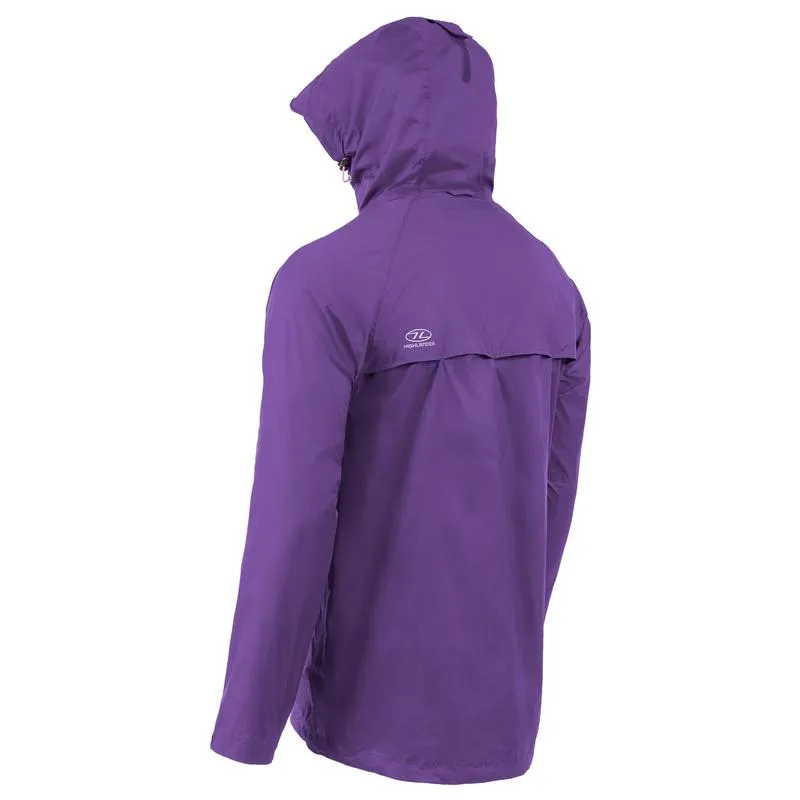 Highlander Stow & Go Women's Waterproof Pack-Away Jacket - Purple