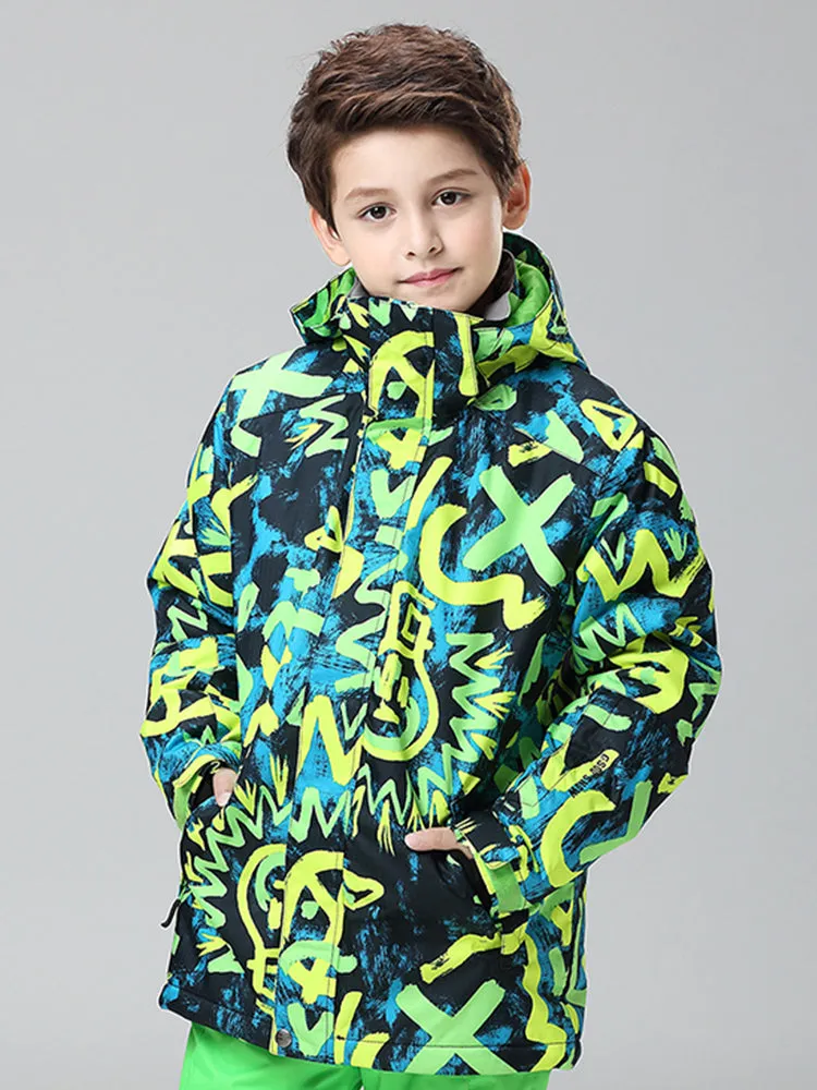 Kid's Light Bulb Waterproof Windproof Snowboard Ski Jackets