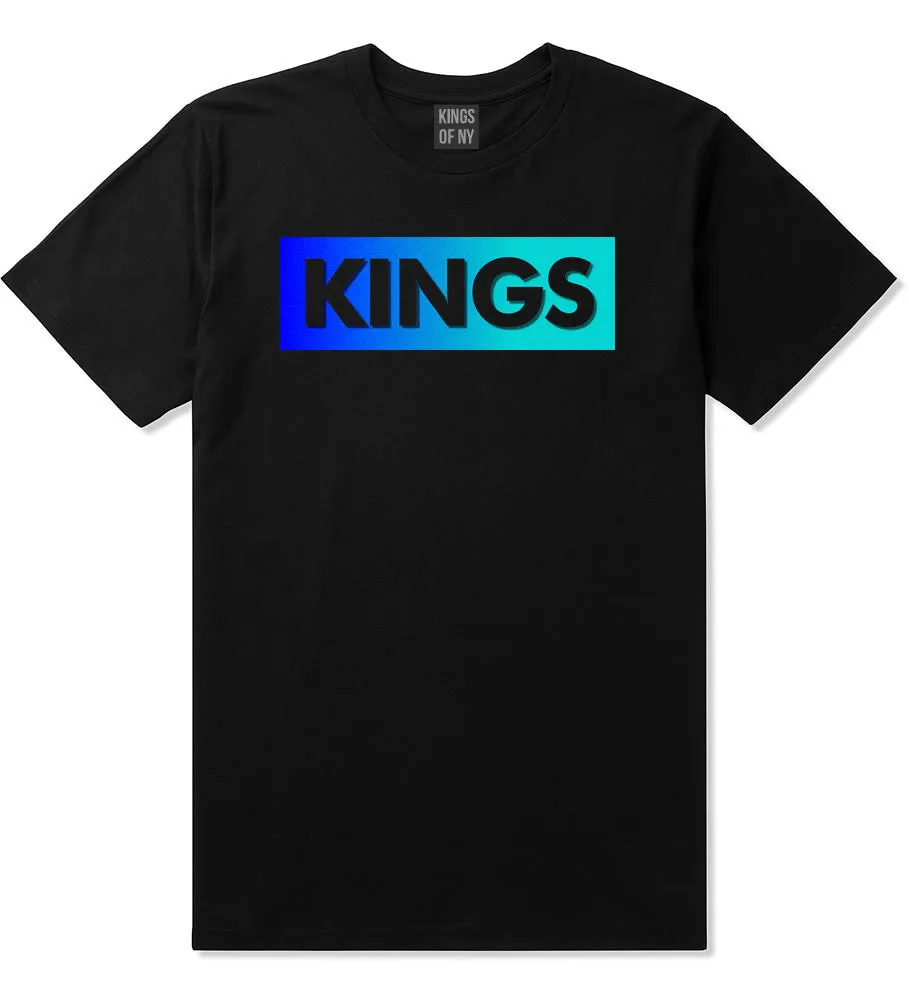 Kings Blue Gradient Boys Kids T-Shirt