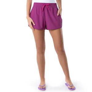 Ladies Pink Solid Short