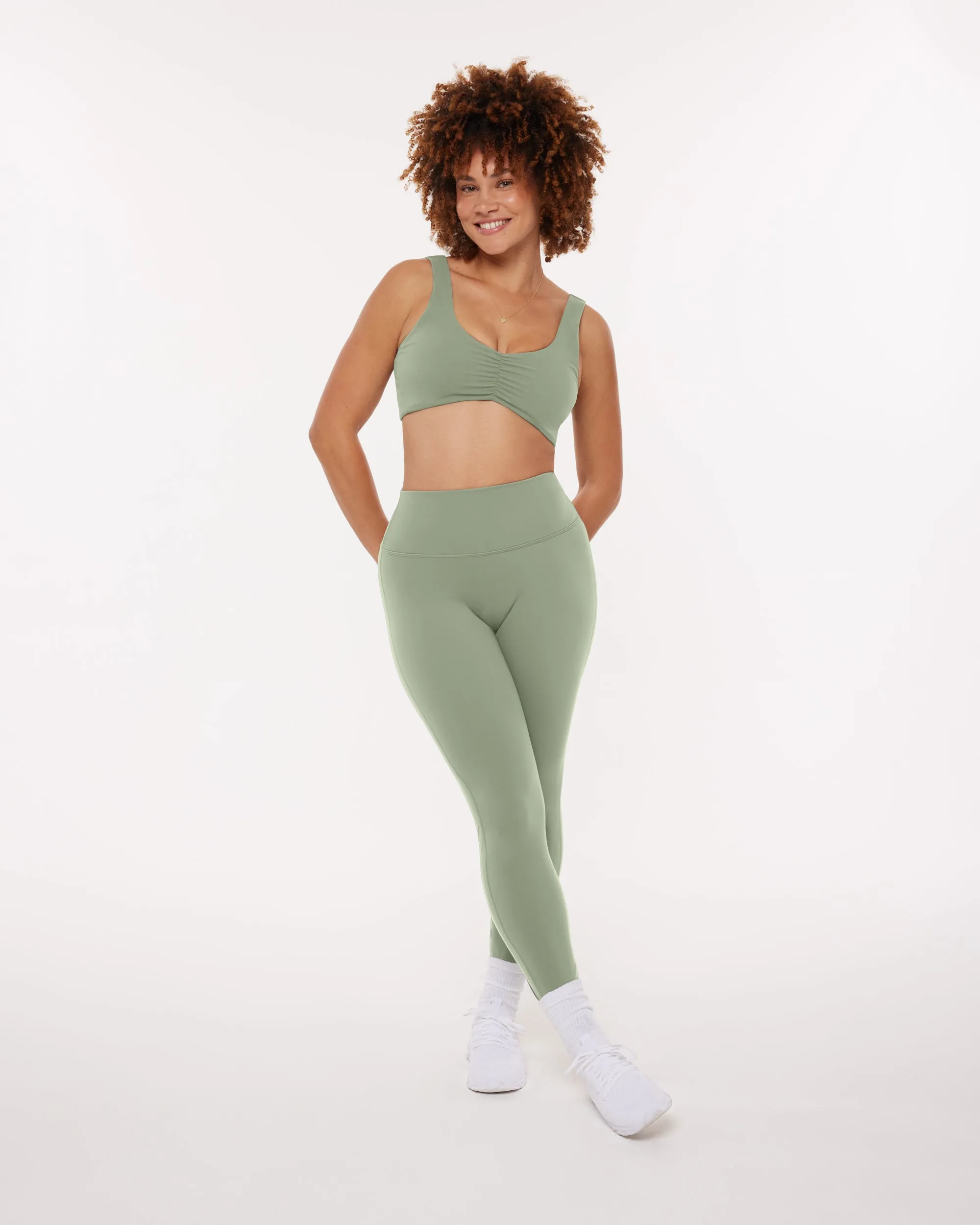 Low-Impact Scrunch Padded Sports Bra