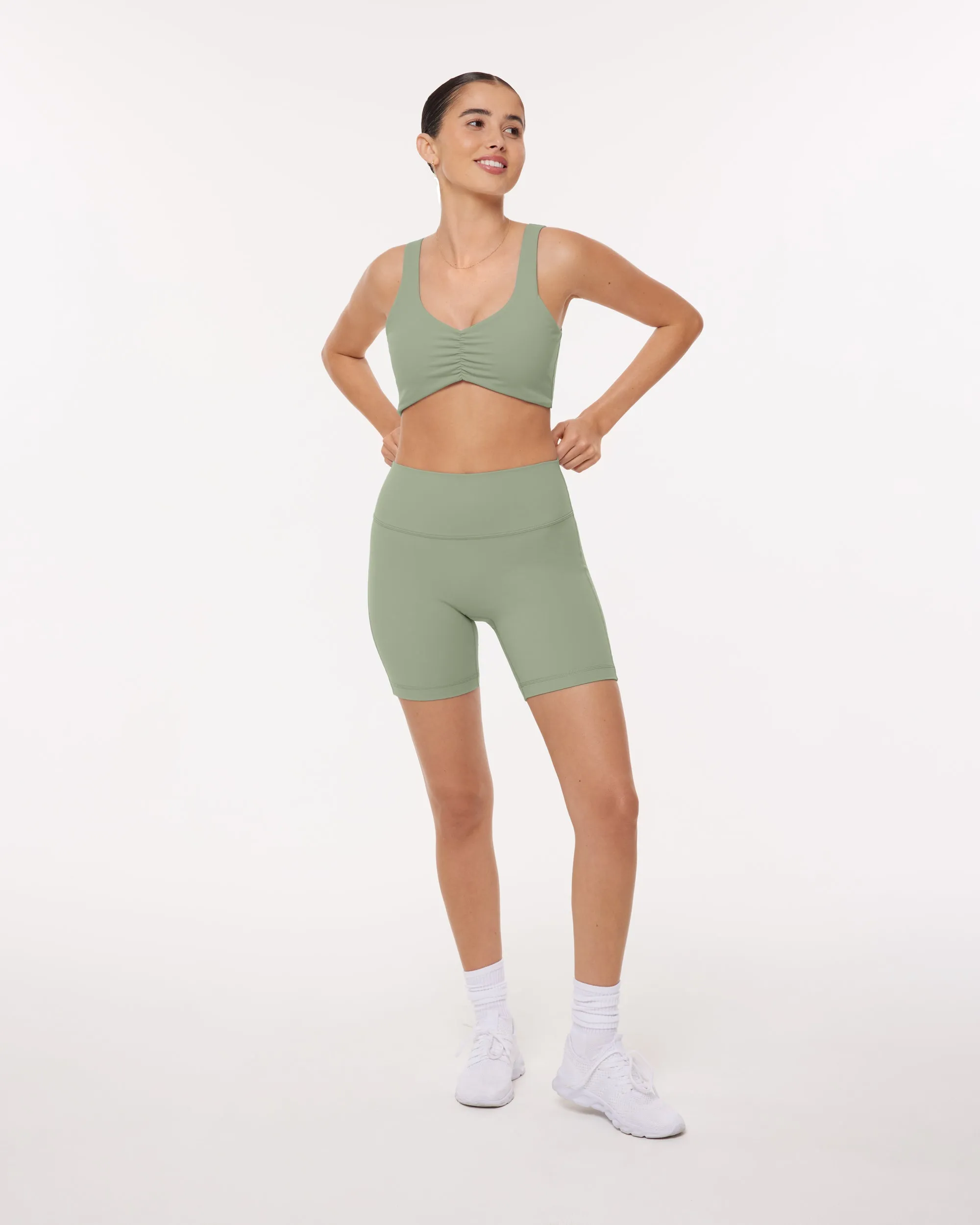 Low-Impact Scrunch Padded Sports Bra