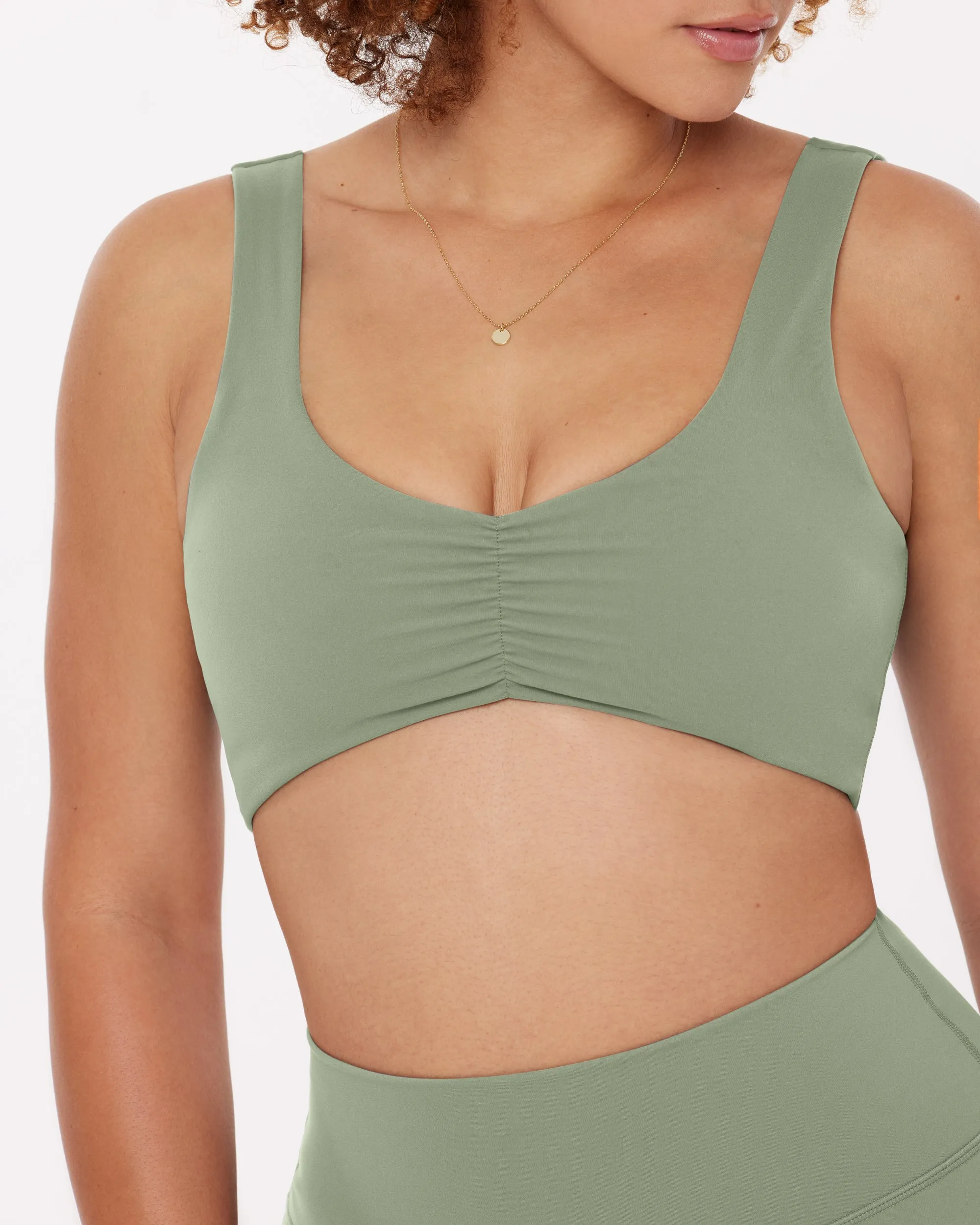 Low-Impact Scrunch Padded Sports Bra