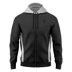 Men's Black Zip up Fleece Hoodie