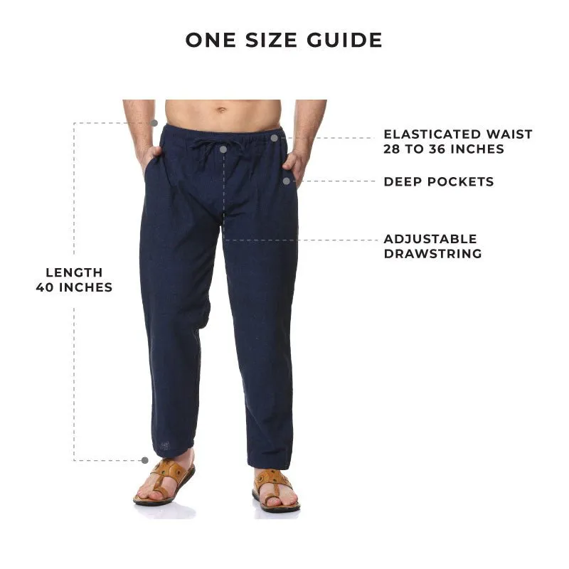 Men's Lounge Pant | Dark Blue | Fits Waist Size 28" to 36"