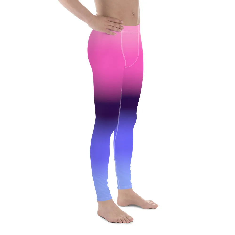 Omnisexual Pride Men's Leggings Yoga Pants - Ombre