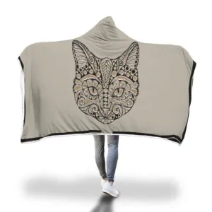 Personalized Cat Hooded Blanket Custom Photo Gifts For Cat Lovers