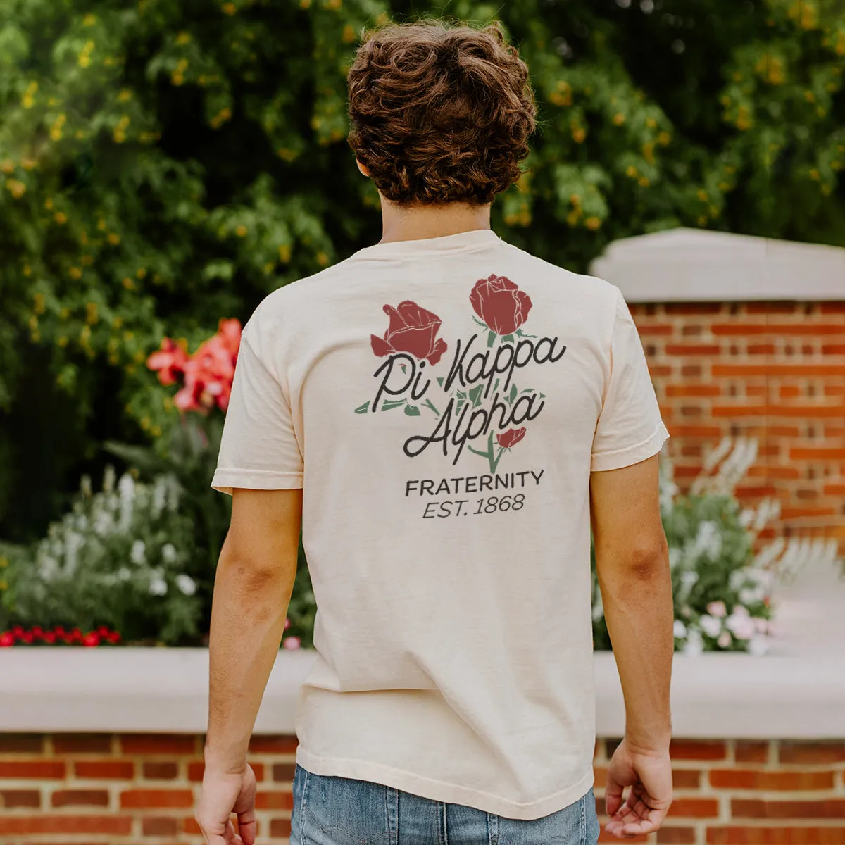 Phi Tau Comfort Colors Rosebud Ivory Short Sleeve Tee