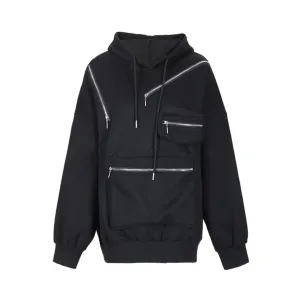 Pre Order:  Deco Zippers Hooded Sweatshirt