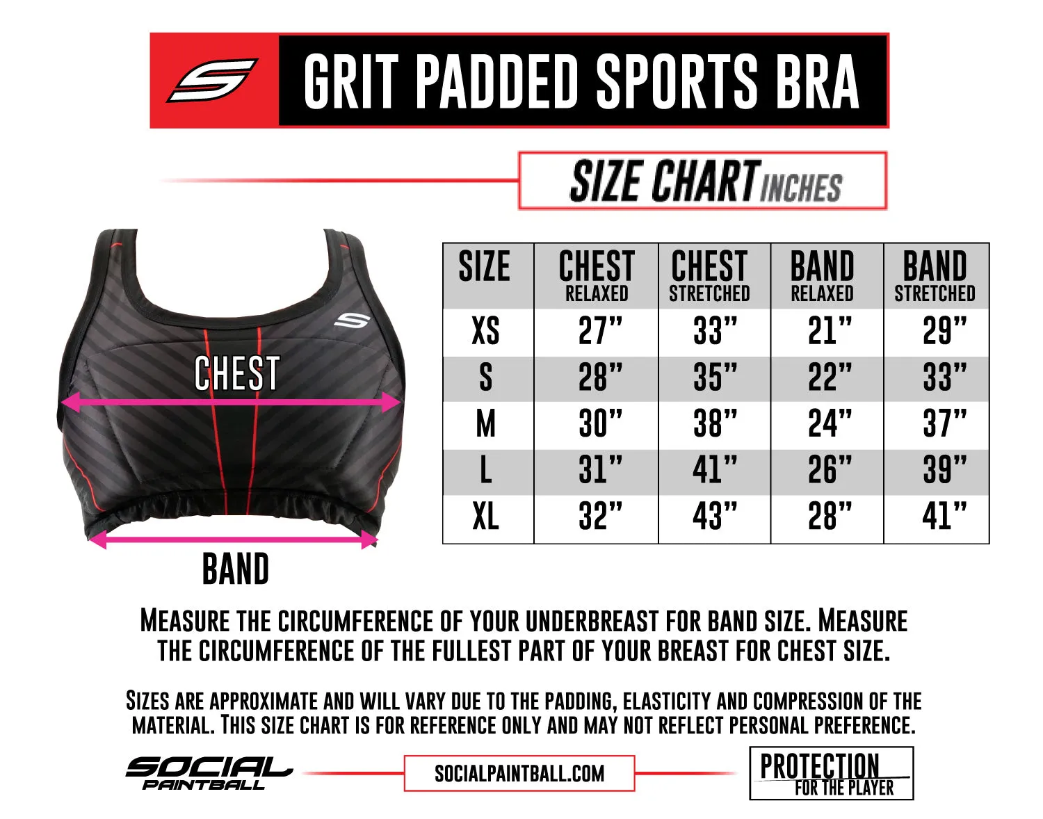 Social Paintball Grit Padded Sports Bra - PB Sports