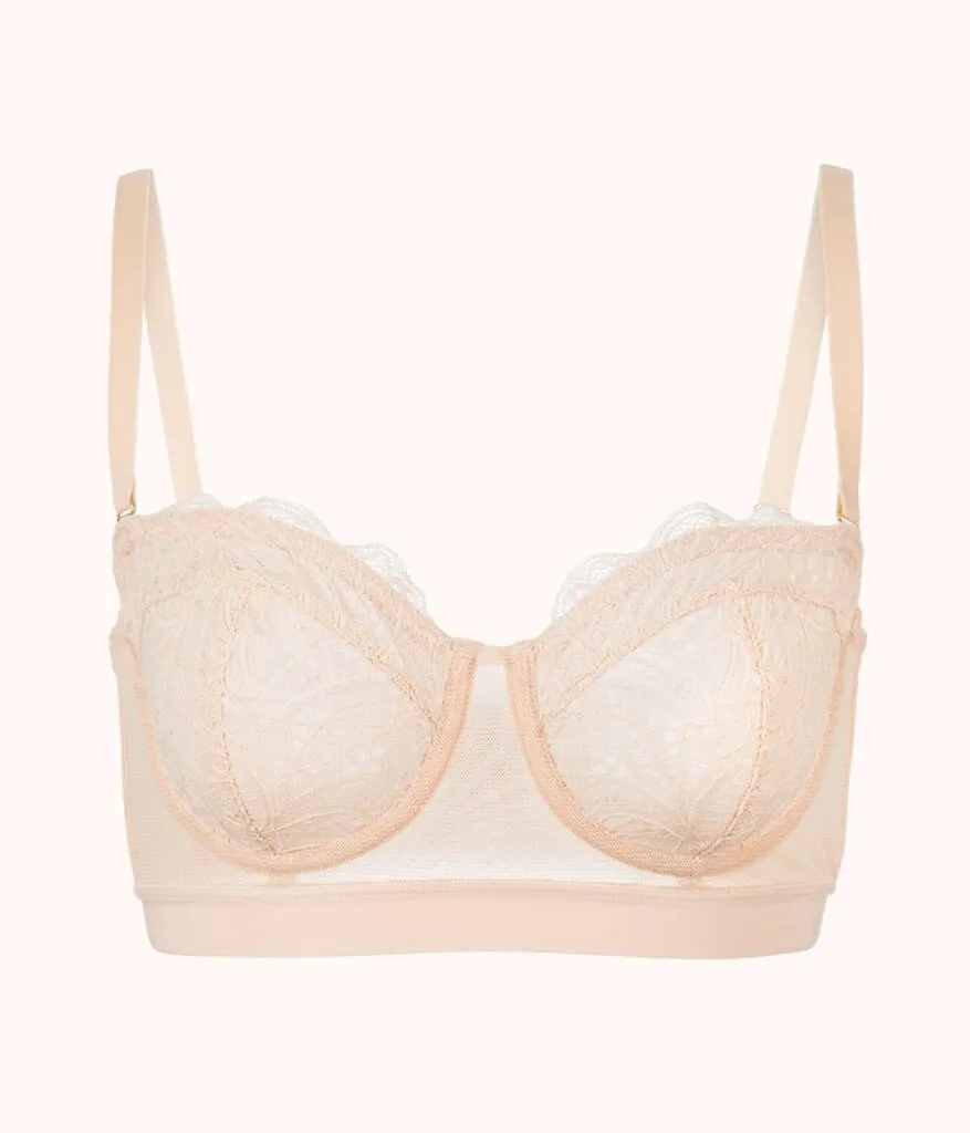 The Lace Strapless: Toasted Almond