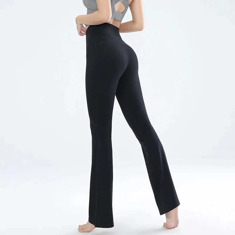 Trendy Yoga High Waist FlaredLeg Pants