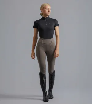 Ventus Ladies Full Seat Gel Riding Tights Taupe