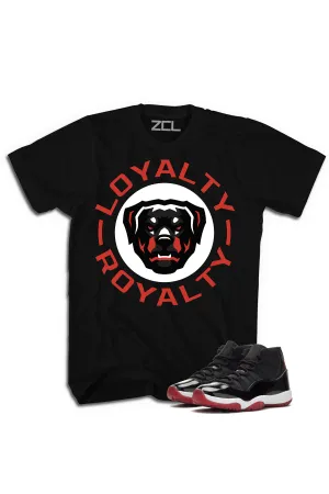 ZCL Loyalty-Royalty "Air Jordan 11 Bred" HookUp Tee (Red)